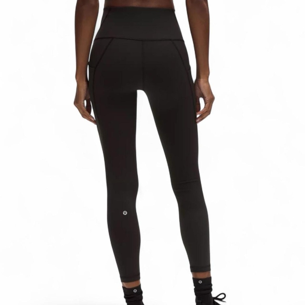 Lululemon 🖤High-Waisted Leggings | Size 4 | Black |Adjustable Waistband + Pocket